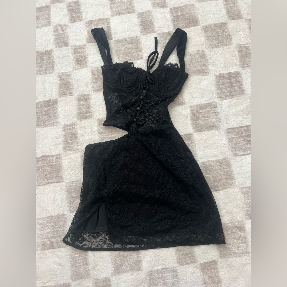 Outcast black lace dress
